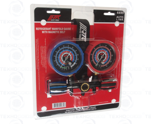 Устройство для заправки автокондиционера с магнитным ремнем JTC-4499